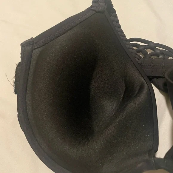 H&M Black Push-up Bikini Set Size M C-Cup - Picture 4 of 4